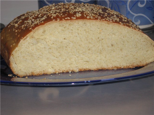 Wheat-potato tin bread (oven)