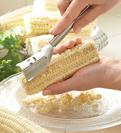 Corn cob cleaners