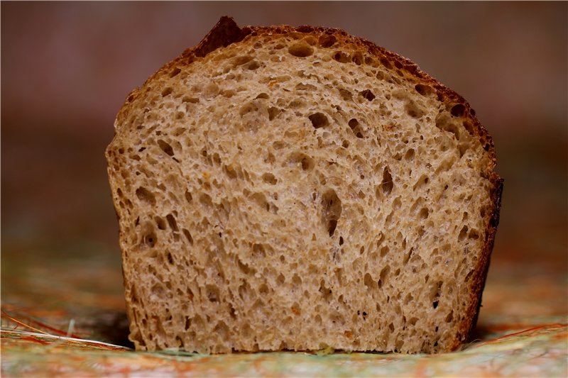 לחם חיטה 50% דגנים מלאים - לחם בצורת לב (ג'פרי המלמן)
