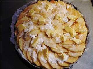עוגת פודינג תפוחים
