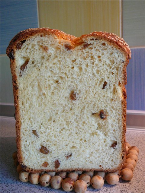 يعجن ويخبز خبز العجين المخمر. فئة رئيسية.