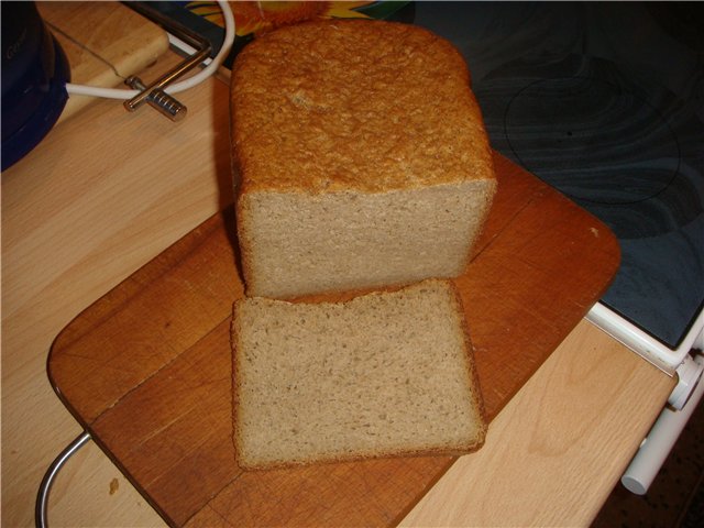לחם שיפון בלי שום דבר (תנור, מכונת לחם, סיר איטי)