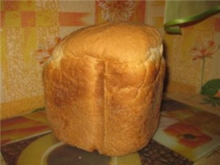 Wheat and rice bread (bread maker)