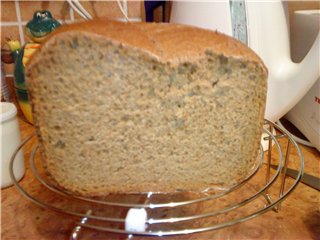 Tarwe-rogge 50x50 brood met levende gist (broodbakmachine)