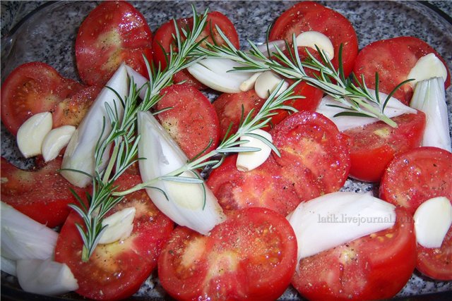 Sopa de tomate al horno