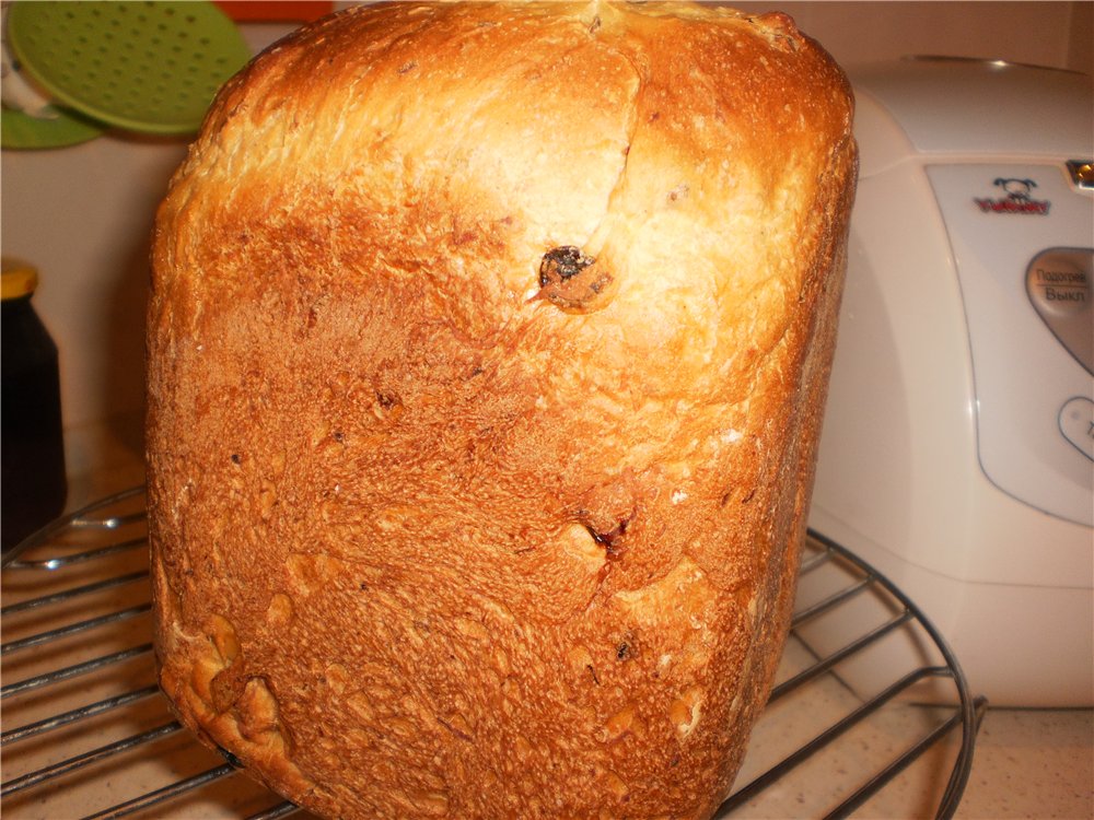 לחם קרם שיבולת שועל (תנור)