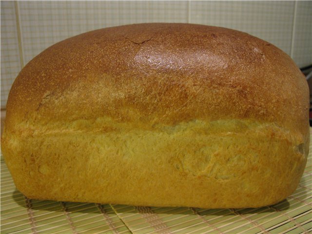 Wheat bread Syabryna in the oven