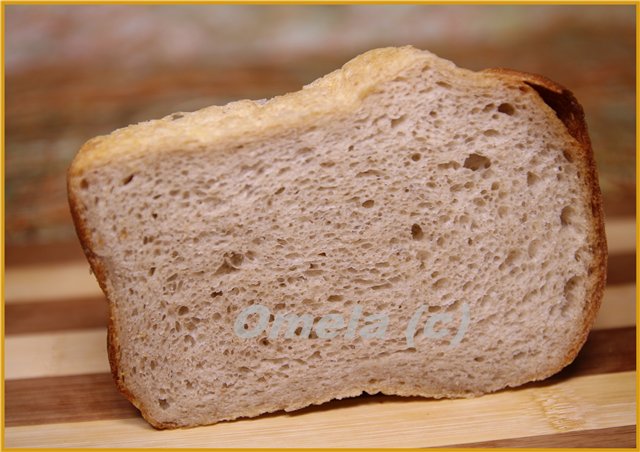 Chleb z mąką budyniową pełnoziarnistą (w piekarniku)
