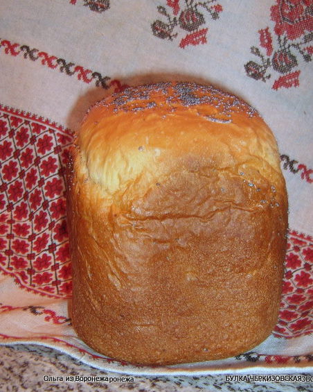 Cherkizovskaya bun in accordance with GOST in a bread machine