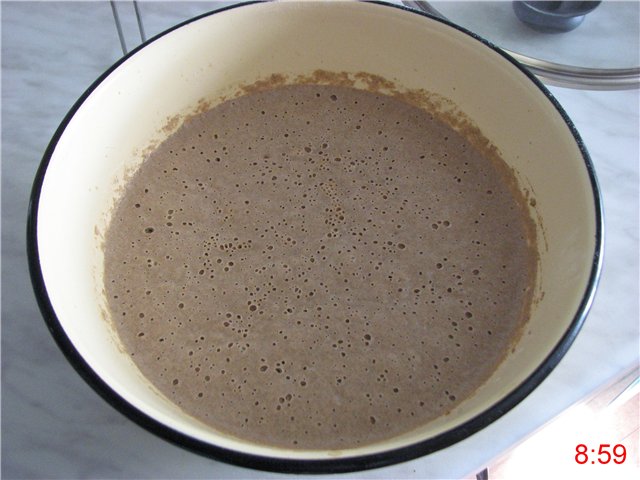 Roggebrood met een lichte smaak van karwij en koriander (in aero grill)