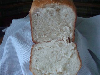 Sesame bread with honey and milk (bread maker)