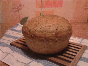 Zuurdesembrood met gedispergeerde tarwekorrel (in de oven)