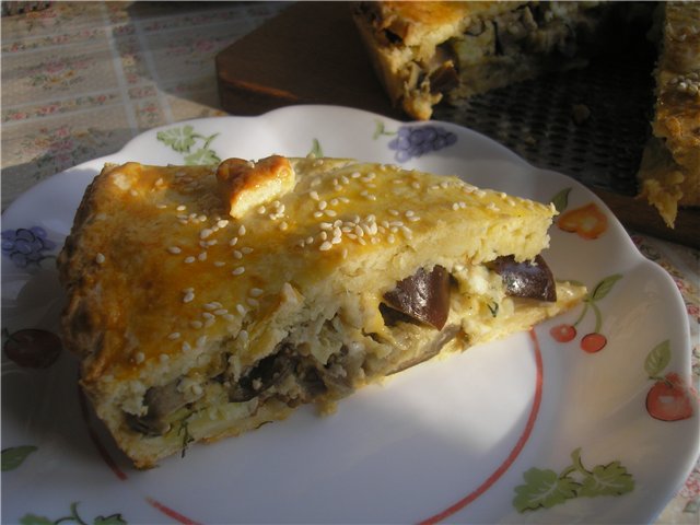 Pastel de queso con berenjena (balcánica)