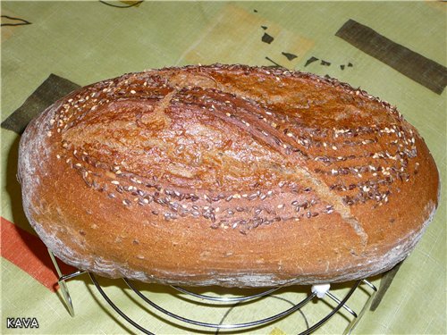 Kneading and baking sourdough wheat-rye bread (master class)
