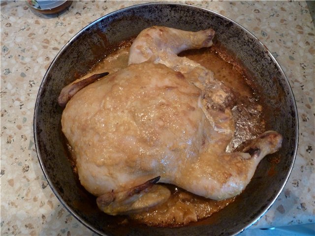 Pollo al horno como pastroma