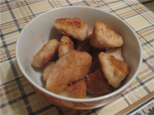 Chicken fillet Pork pieces
