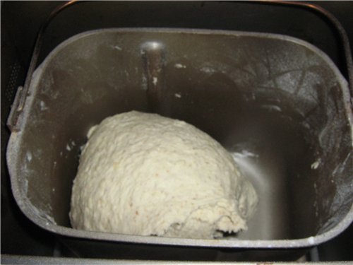 Pane di grano con farina d'avena e mela su kefir