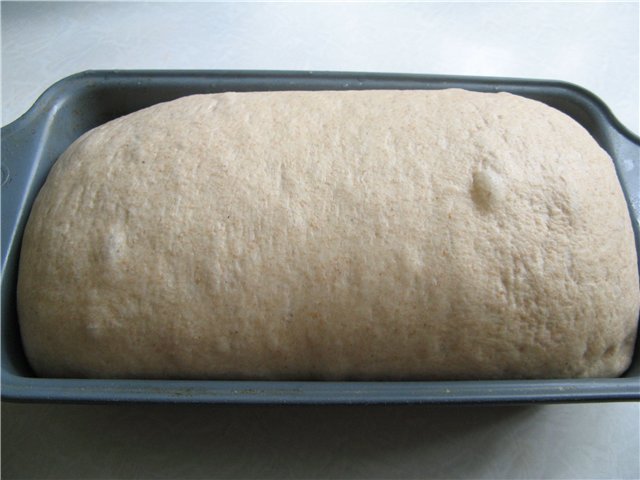 Pan de trigo gris con miel Método de estiramiento en frío