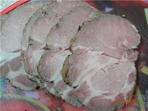 Cuello de cerdo con especias y mostaza de grano (Sous-Vid Steba DD1 Eco)