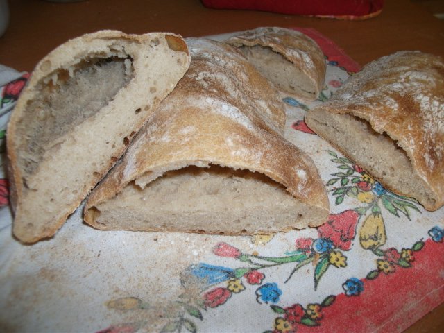 Pan italiano (Ann Thibeault) en el horno