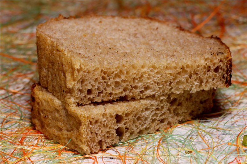 לחם חיטה 50% דגנים מלאים - גרסאות האח והיצוק (ג'פרי המלמן)