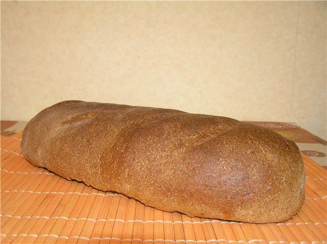 خبز القمح الكامل مع النخالة