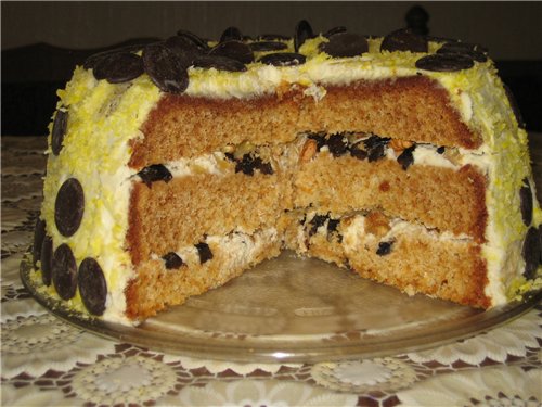 A very simple honey cake (Aurora multicooker)