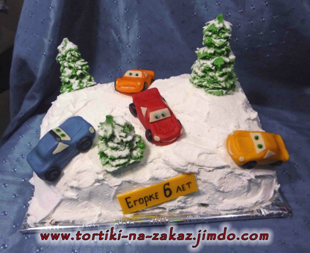 Cakes based on the cartoon Cars