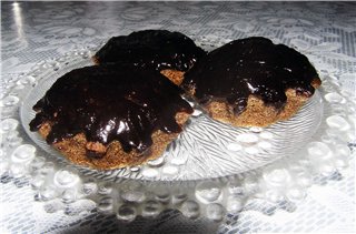 Chocolade griesmeel cupcakes
