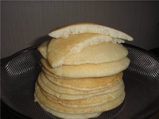 Pancakes with whey without eggs