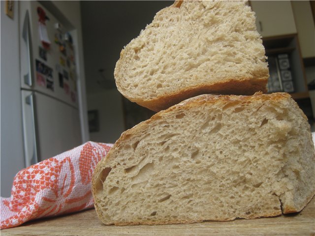 Three-Flour Bread with Wheat Germ