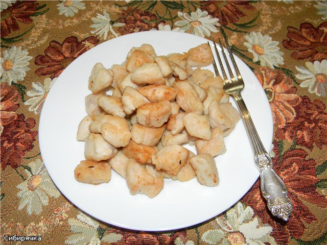 Filet z kurczaka Kawałki wieprzowiny