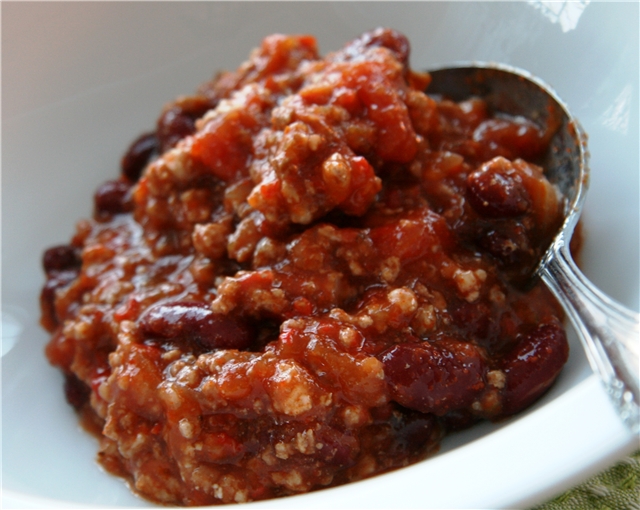 Chili con carne (first and second at once)