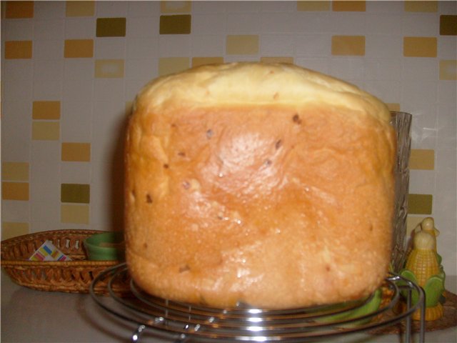 Kapros hagymás kenyér (kenyérkészítő)