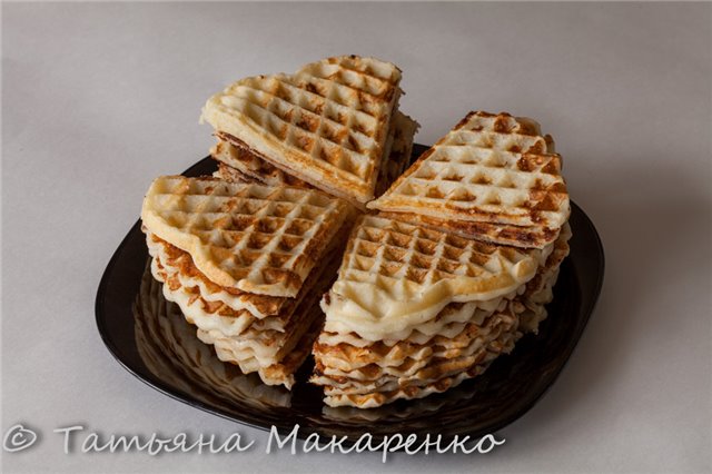 Cottage cheese waffles in a waffle iron GF-020 Waffle Pro