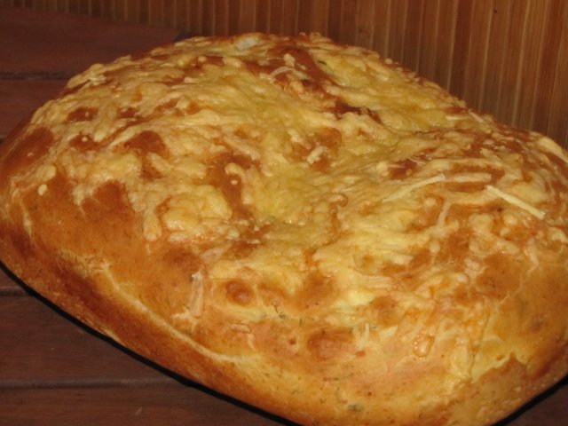 Pan plano con queso feta