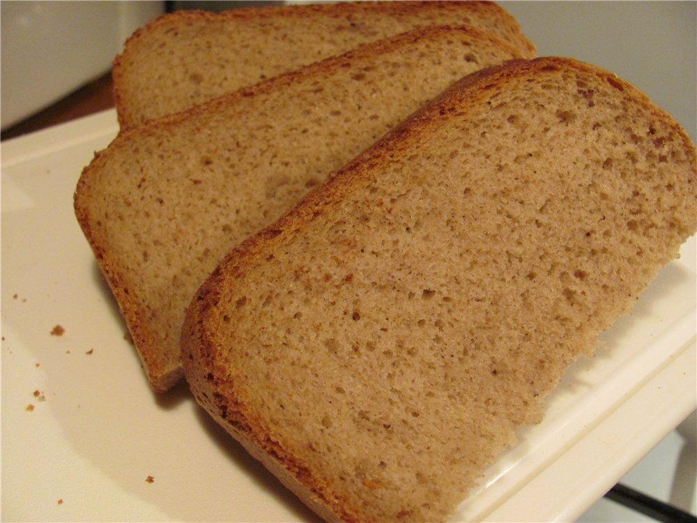 לחם שיפון חיטה שחור אוורירי (יצרנית לחם)