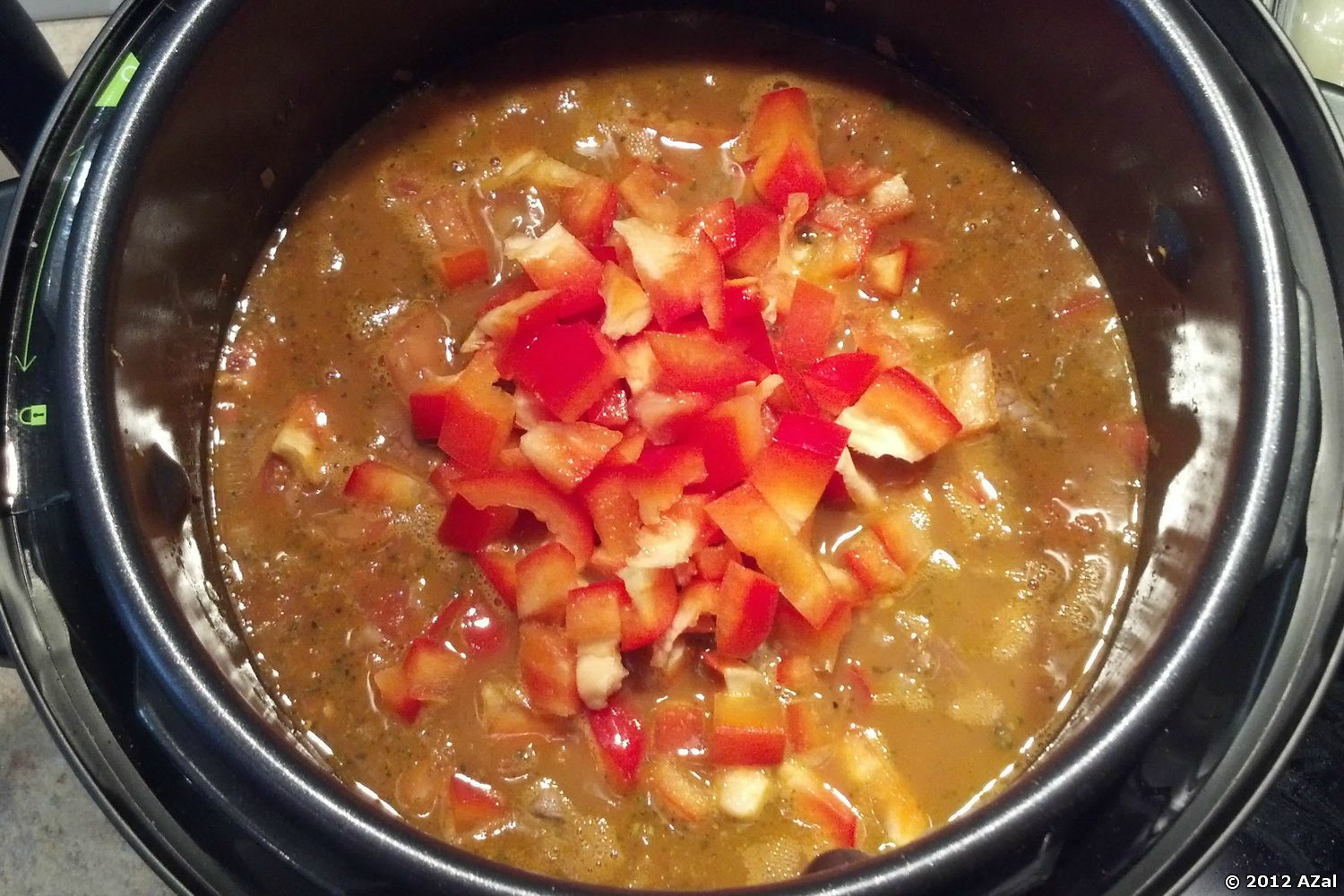 Hungarian goulash soup (multicooker Moulinex Minute Cook CE4000)