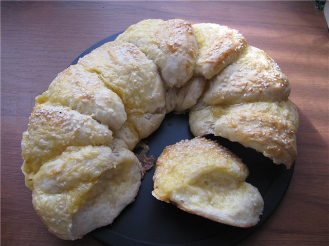 Pogacice - szerb kenyér sajttal