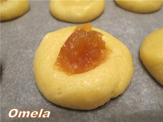 Rice cookies with jam