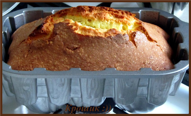 Butter cake according to GOST (without soda and baking powder)