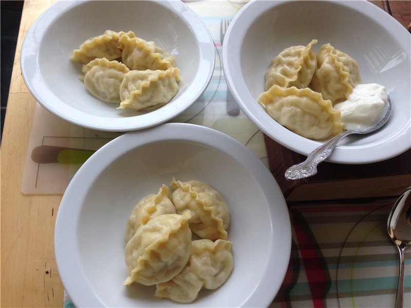Chinese dumplings (recipe for catering establishments, 1968)