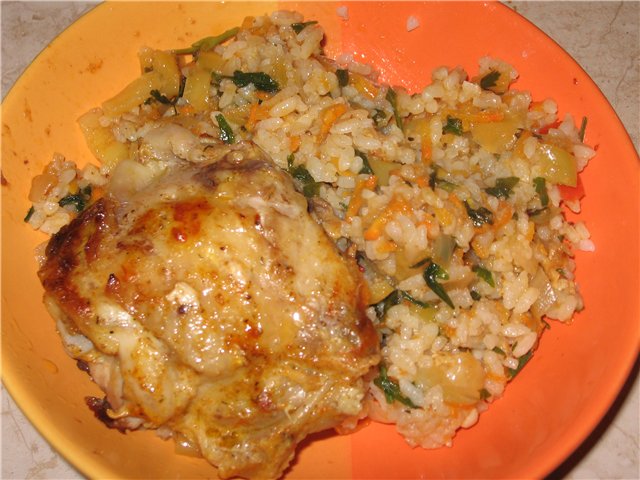 Pollo con arroz Delicioso
