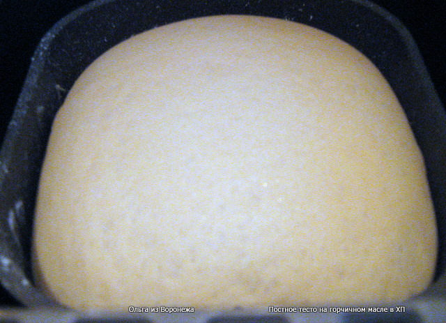 Lean dough with mustard oil in a bread maker