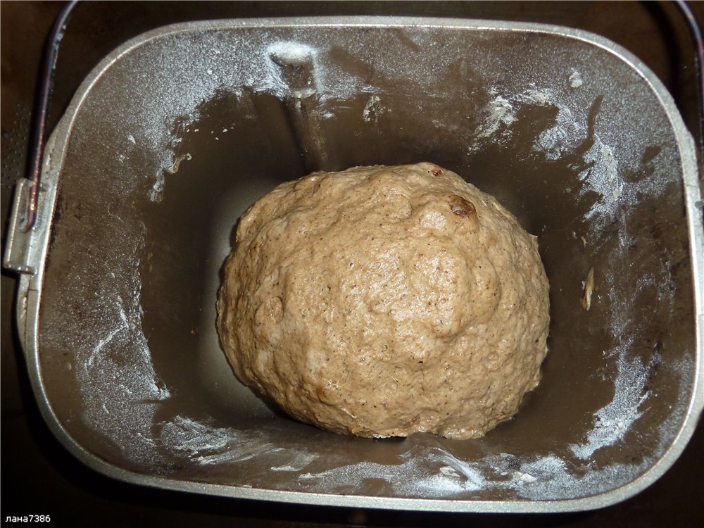Pan simple de masa madre negra