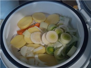 حساء البصل في باناسونيك multicooker