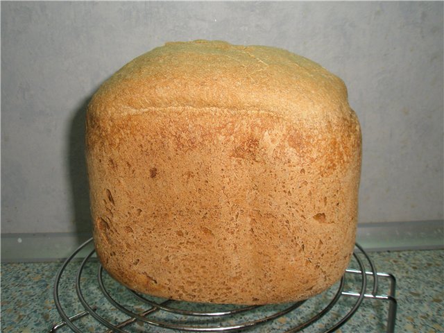 Selyansky brood met zuurdesem in een broodbakmachine