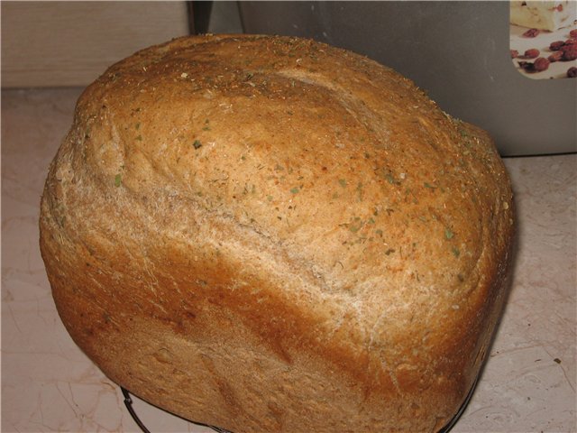 Búza-rozs teljes kiőrlésű szürke kenyér