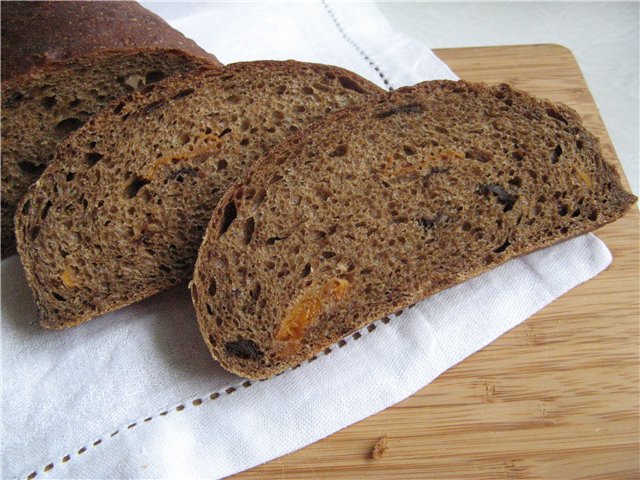 לחם מבושל שיפון מבוסס על הצפון