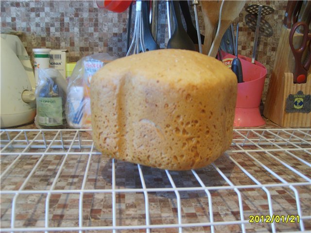 Bread with cheese and sesame seeds (bread maker)